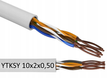 Przewód Przewód Kabel Telefoniczny YTKSY 10x2x0,5