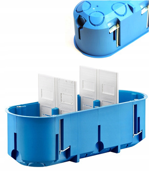 Puszka Podtynkowa Potrójna do Regips 3x 60mm Głęboka Multibox 1 szt. SIMET
