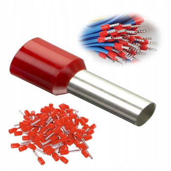 Tulejki Izolowane do Przewodów 12mm 10 mm2 100 Sztuk