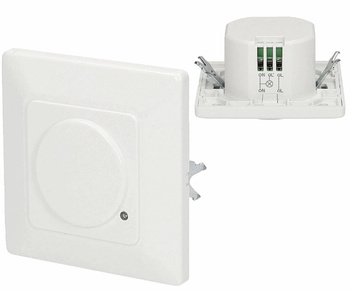 Mikrofalowy Czujnik Ruchu LED do Puszki 1200W Podtynkowy 15m Biały