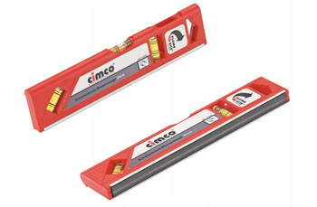 CIMCO Poziomica Poziomnica Plastikowa Dual-View Czerwona 250x16x55mm