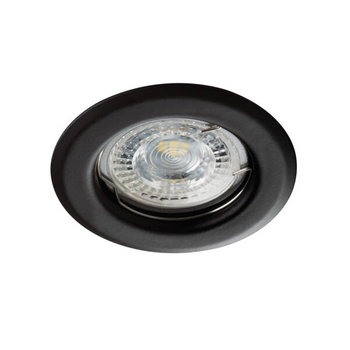 KANLUX Oczko Sufitowa LED Oprawka Halogenowa Punktowa ALOR 10W GU10 Czarna