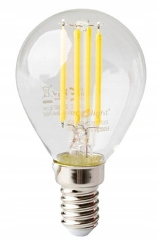 Żarówka LED 6W Ozdobna FILAMENT GOLF BALL Mały Gwint E14 Biała Ciepła 2700K