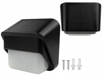 Kinkiet Ogrodowy LED Lampa Solarna Elewacyjna RGB + Biała Neutralna IP65