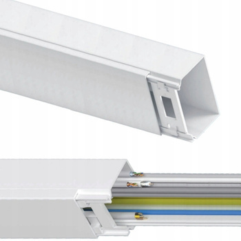 AKS Listwa Korytko Kanał Kablowy elektroinstalacyjny 60x90mm 2m Biała