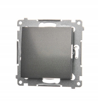 KONTAKT SIMON 54 Łącznik pojedynczy ANTRACYT