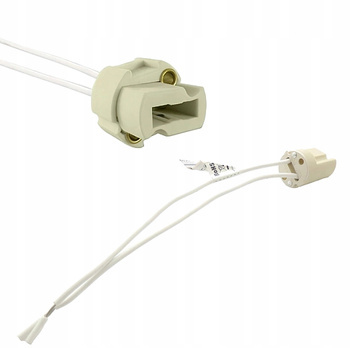 Gniazdo Ceramiczne do LED Kostka Oprawka G9 z Przewodem 100mm