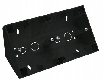 Simon 55 Puszka Natynkowa Narożna 2-Krotna Czarna