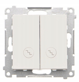 Simon 55 Włącznik Schodowy Podwójny Podświetlenie