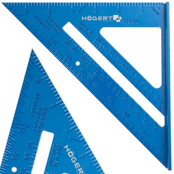 Kątownik Ciesielski Stolarski Metryczny Budowlany Calowy Aluminiowy 180 mm