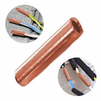 Złączka Kablowa Miedziana Niecynowana Tulejka 10 mm² Mufa CU