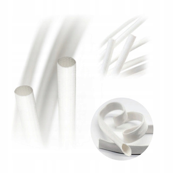 Koszulka z Włókna Szklanego 3 mm Oplot Rurka 1M