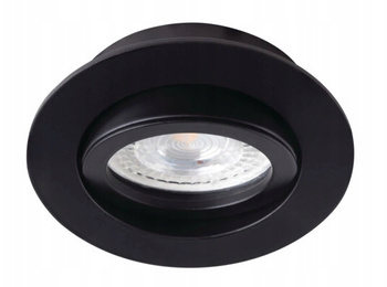 KANLUX Oczko Sufitowe Ruchome Oprawka Punktowa DALLA 10W Podtynkowa Czarna