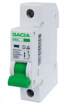Bezpiecznik Wyłącznik Nadmiarowo Prądowy 6kA B 16A