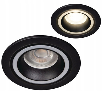 Oczko Sufitowe Pierścień Dekoracyjny Oprawy punktowej GU10 10W Feline Czarny