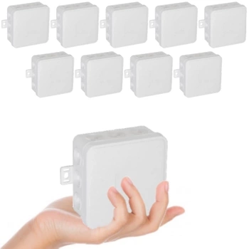 VIPLAST Puszka Natynkowa Hermetyczna Na Klik IP54 75x75x41mm Biała 10szt