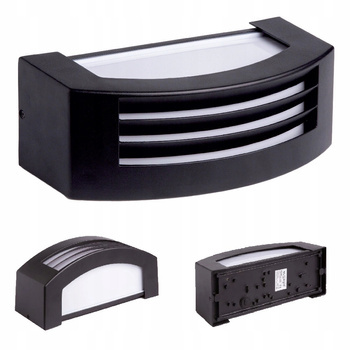 Kinkiet Zewnętrzny Oprawa Lampa Ogrodowa Czarna IP54 60W