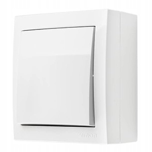 SIMON AquaClick Włącznik Pojedynczy Natynk BIAŁY