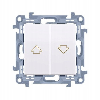 SIMON 10 Przycisk żaluzjowy odbijający BIAŁY