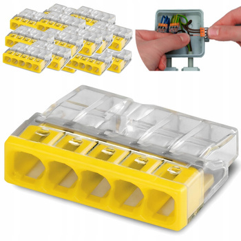WAGO Szybkozłączka Złącza 5-Torowa Kostka 100szt