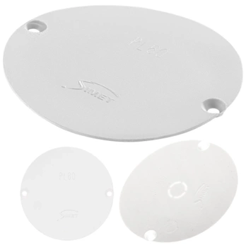 Pokrywa do Puszki Elektrycznej Dekiel Przykręcany Biała 60mm 1 szt. SIMET