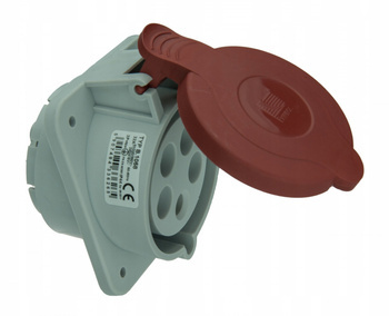 Gniazdo Siłowe Skośne Tablicowe 32A 5P 400V IP44
