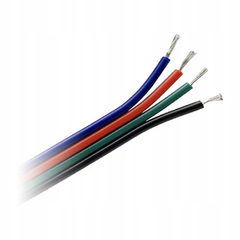 Kabel Podłączeniowy Przewód do Taśm LED RGB Czterożyłowy 4x 0,35mm2 25 m
