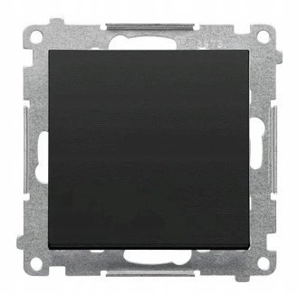 Simon 55 Włącznik Łącznik Pojedynczy Czarny Mat