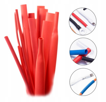 Rurka Termokurczliwa Koszulka 12,7-6,4 Czerwony 1M