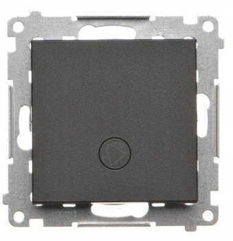 Simon 55 Przycisk Dzwonek Podświetlenie LED Czarny