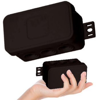 VIPLAST Puszka Natynkowa Hermetyczna Na Klik IP54 80x45x41 mm Czarna 1 Szt