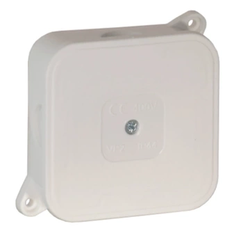 Puszka Hermetyczna Natynkowa Z Uchwytami 4-Wlotowa 85x85x35 mm Biała 1szt