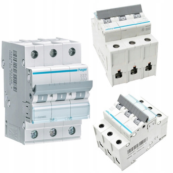 HAGER Wyłącznik nadprądowy Bezpiecznik 3P C 20A