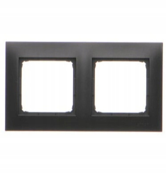 Kontakt Simon 54 Ramka Podwójna 2x Czarny Mat
