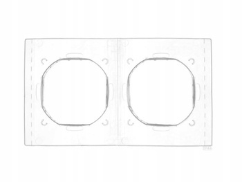 KONTAKT SIMON 54 Uszczelka IP44 do Ramki 2-krotnej