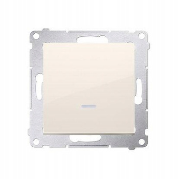 SIMON 54 Łącznik pojedynczy podświetlany KREM