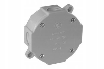 VIPLAST Puszka Natynkowa Hermetyczna Na wkręty Popiel IP44 79x79x37 mm 1szt