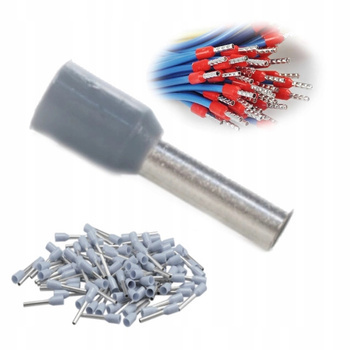 Tulejki Izolowane do Przewodów 12mm 4 mm2 100 Sztuk