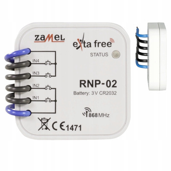 Radiowy nadajnik dopuszkowy 4-kanałowy ZAMEL