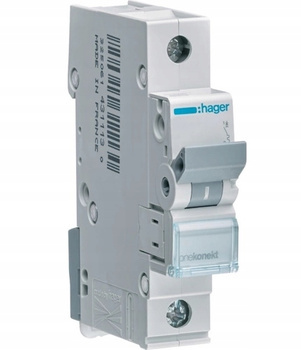 HAGER Wyłącznik nadprądowy Bezpiecznik 1P B 50A