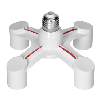 Rozgałęźnik Przejściówka Adapter Oprawka do Żarówki E27 4xE27