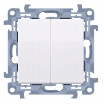 SIMON 10 Przycisk Podwójny Zwierny Odbijając BIAŁY