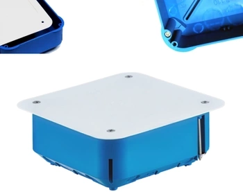 Simet Puszka Elektryczna Podtynkowa z Pokrywą Niebieska  P110 niebieski