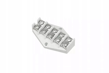 Listwa łączeniowa Zaciskowa Pierścień 5x10 mm2 400V 57A Biała