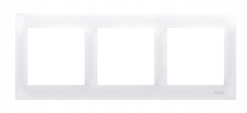 KONTAKT SIMON 54 Ramka 3x Biała do Puszek Gips