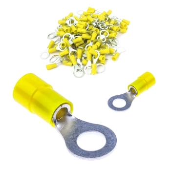 Konektor Oczkowy Izolowany 6mm2 M5 Oczko 100 Szt.