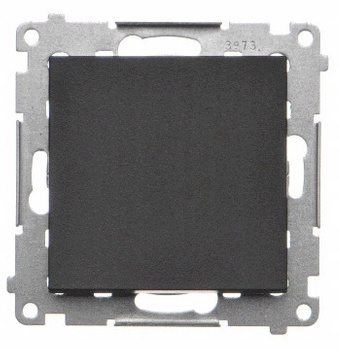 Simon 55 Włącznik Schodowy Podtynkowy Czarny Mat