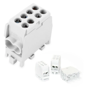 Blok Rozdzielczy Zacisk Odgałęźny 1,5-25mm² 130A Biały