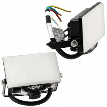 Halogen Naświetlacz LED 10W 6500K Zimna Lampa Zewnętrzna Elewacyjna