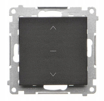 Simon 55 Przycisk Roletowy Zwierny 10A Czarny MAT